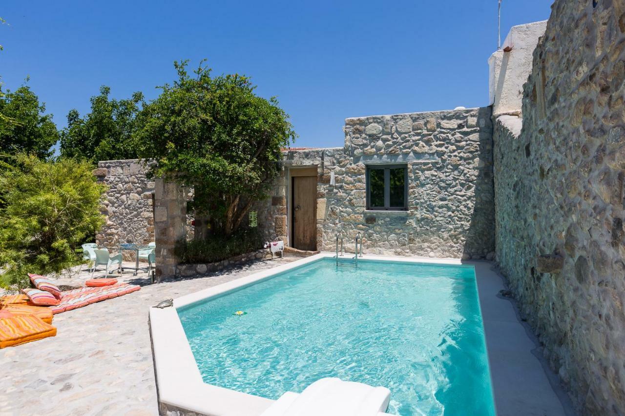 Muazzo Creta Stone House, Nature Escape With Pool, By Thinkvilla Pigí Екстериор снимка